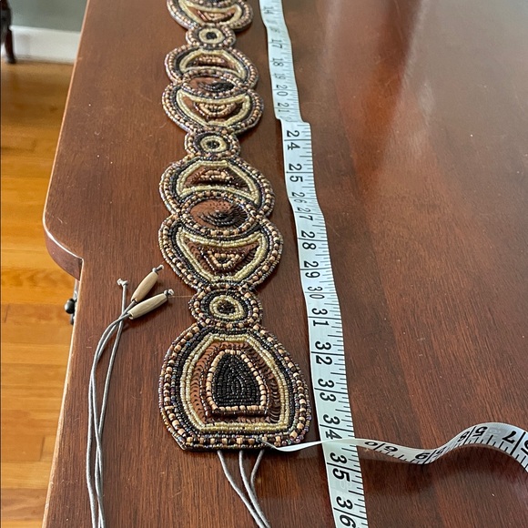 Beaded Bohemian Statement Belt - Picture 3 of 8